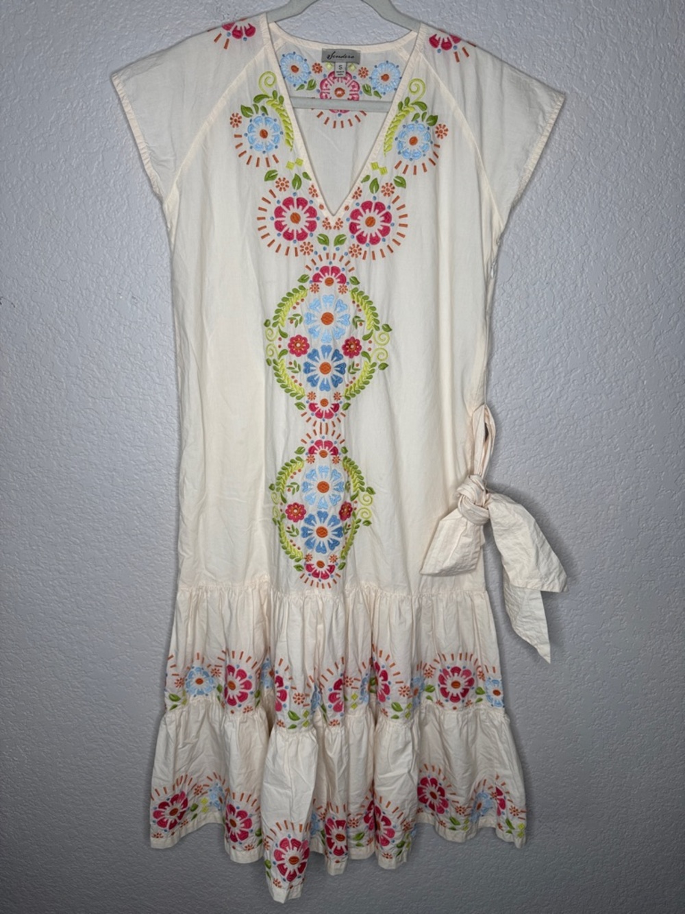 Sendero Provisions The Emelia Dress Small Western Maxi Dress Floral Embroidery - Picture 2 of 7